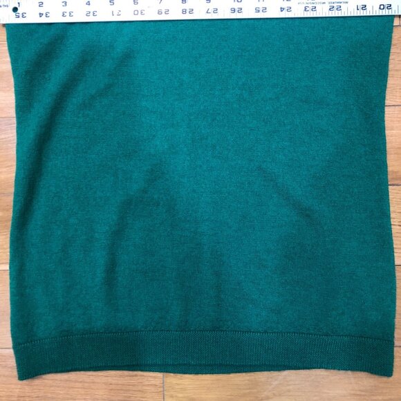 Fenn Wright Manson 100% Extrafine Merino Wool Cowl Neck Green Sweater Size M - Picture 4 of 9